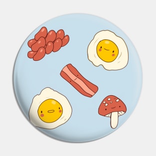 English breakfast illustration Pin