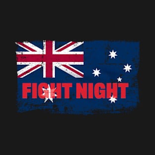 Australian Flag Fight Night Fans T-Shirt