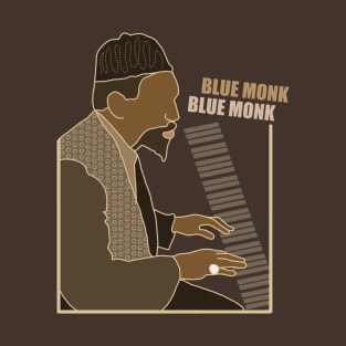 Thelonious Monk Blue Monk Design T-Shirt