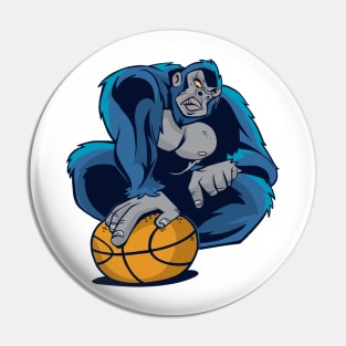 gorilla basketball Pin