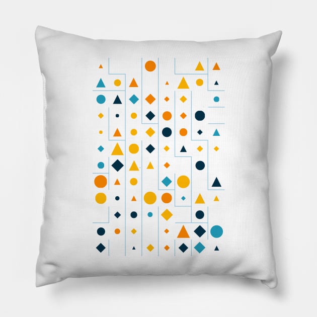 Amazing Geometric Animated Pattern #12 Pillow by Trendy-Now