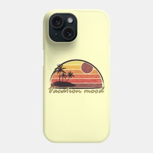 Vintage tropical vacation mood in orange Phone Case