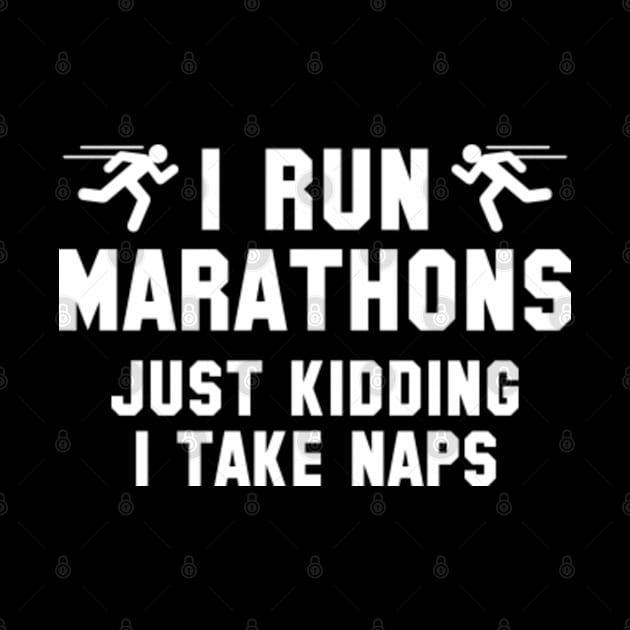 I Run Marathons by VectorPlanet