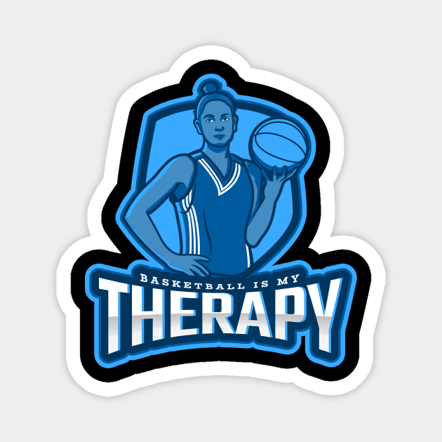 Basketball Is My Therapy Magnet by poc98