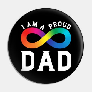 I Am A Proud Autism Dad Pin