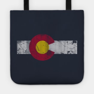 Vintage Colorful Colorado Flag Tote