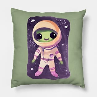 Cute Alien Astronaut Pillow