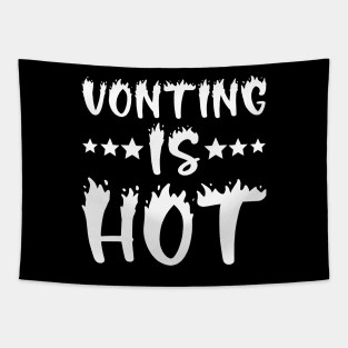 Voting Is Hot Tapestry