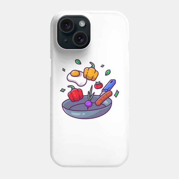 Cooking On Frying Pan Phone Case by Catalyst Labs