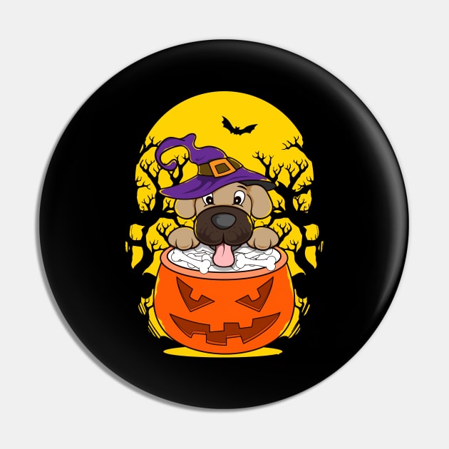 Halloween Puppy Wizard Cute Dog Obsessed Pin by theperfectpresents