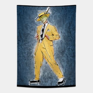 the mask pop art Tapestry