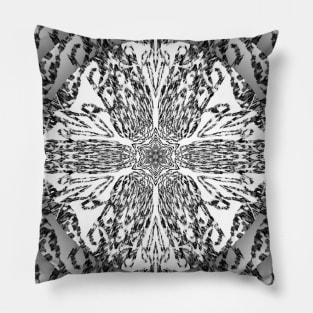 Lace Doily Shabby Chic Snowflake Pillow