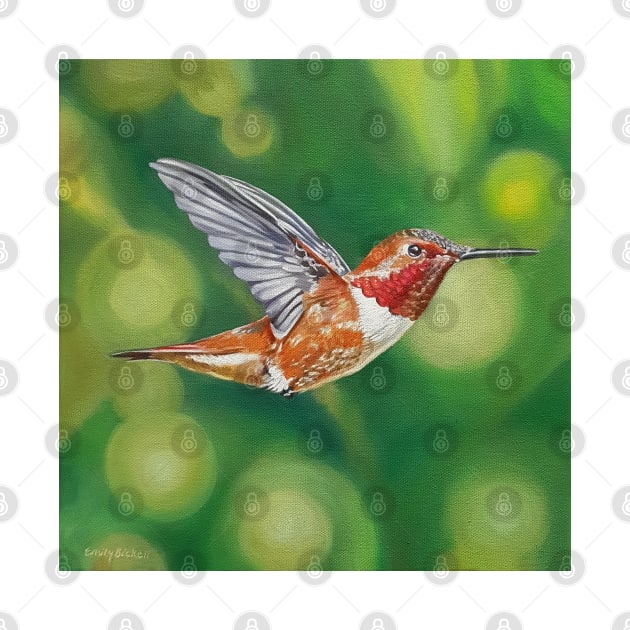 Rufous Hummingbird Painting by EmilyBickell