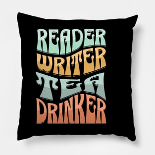 Reader Writer Tea Drinker Pillow