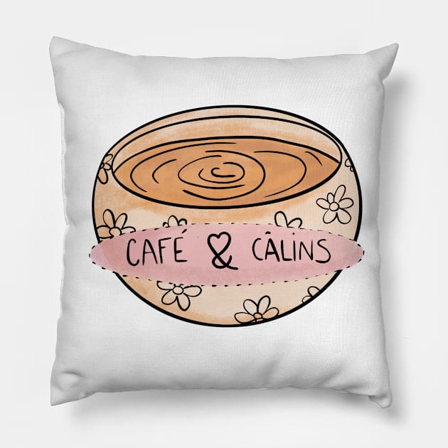 Coffee & Chill Cute Coffee Dates Have a Cup of Coffee in the Morning with Hugs Perfect Gift for Coffee Lovers Latte Espresso Mocha Cafe Caffeine Drinks I Love Coffee Pillow by nathalieaynie