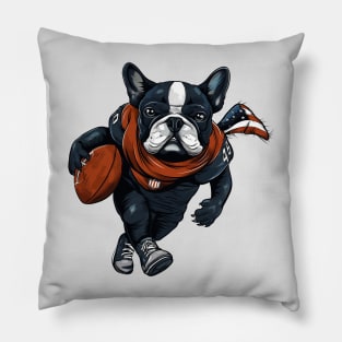 English Bulldog American Football player Pillow