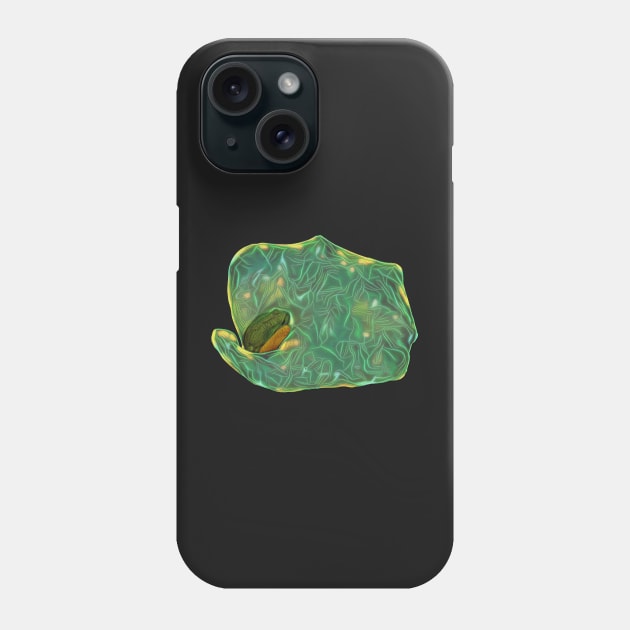 The Bioluminescent Green Tree Frog Phone Case by Diego-t