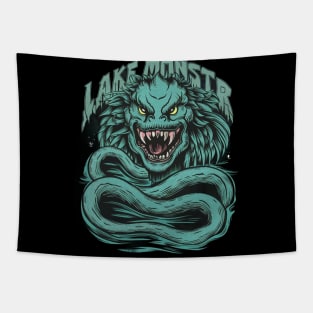 Mythical mysterious lake monster Tapestry