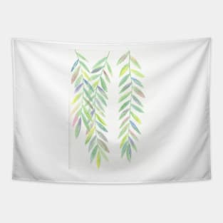 Weeping Willow Leaves Tapestry