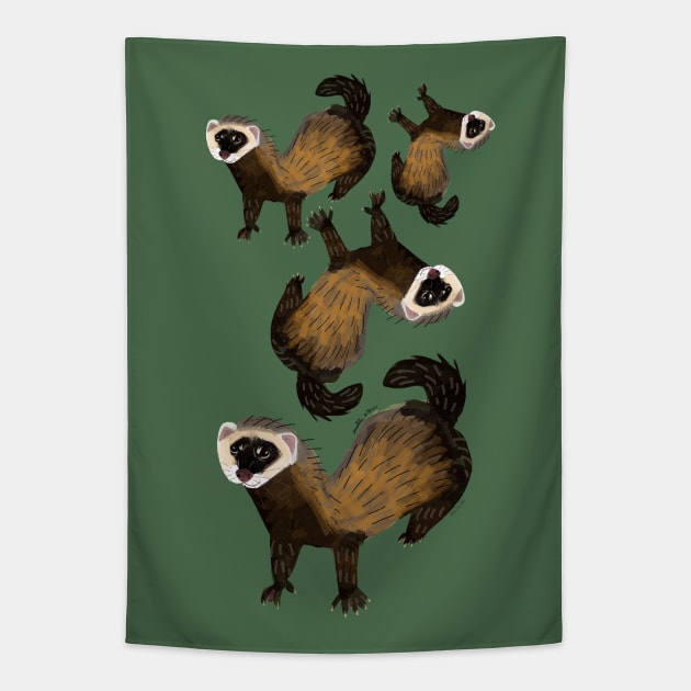 Polecat business Tapestry by belettelepink