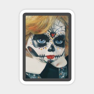 Devious Sugar Skull Girl Magnet