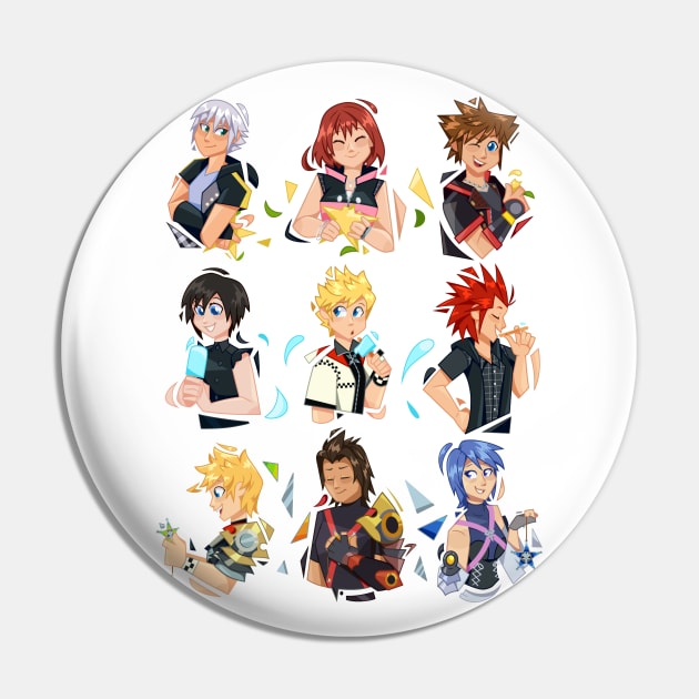 The 3 Keyblade Trios Pin by Imaplatypus