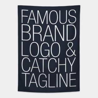 Famous brand, logo and catchy tagline - Consumerism Tapestry