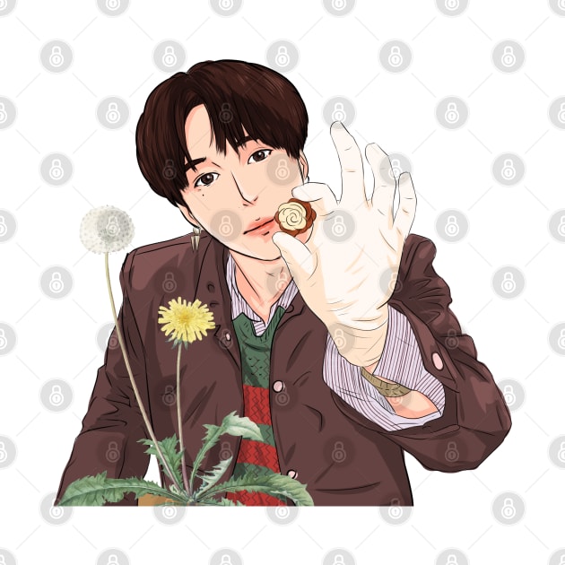 Charming Chocolatier Yugyeom Fanart by Rakusumi Art