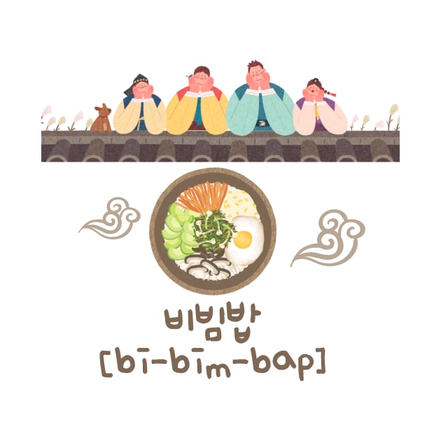 Cute Bibimbap for Foodie Family by KPUPGOODS