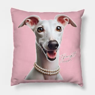 Greyhound Dog Mom Mother's Day Pillow