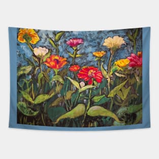 Zinnia Garden Tapestry