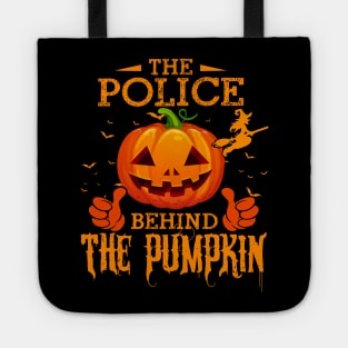 Mens The CHEF Behind The Pumpkin T shirt Funny Halloween T Shirt_POLICE Tote