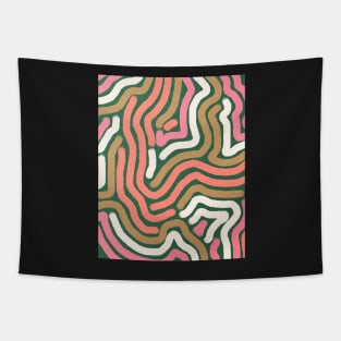 Line art, Abstract pattern, Retro abstract art Tapestry