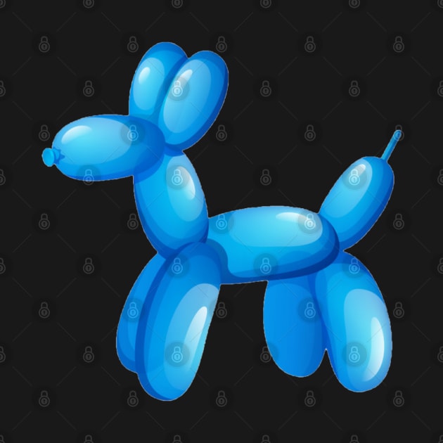 Balloon Dog Sky Blue by YJ PRINTART