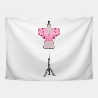 Fashionable retro mannequin in modern style Tapestry