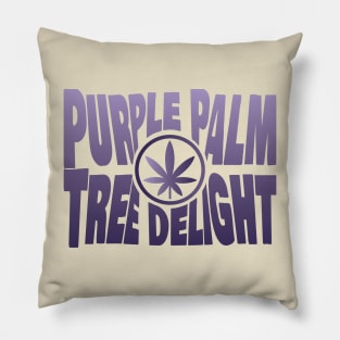 Purple Palm Tree Delight Pillow