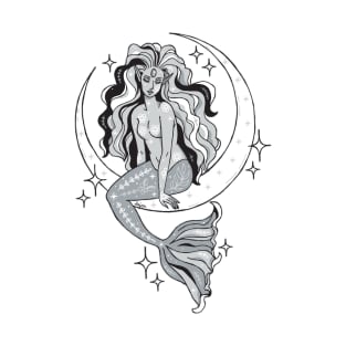 Mermaid Moon Goddess T-Shirt