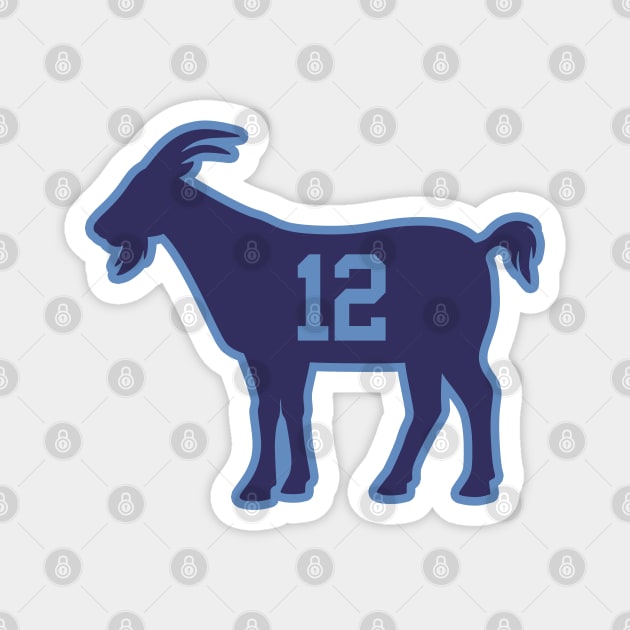 MEM GOAT - 12 - Light Blue Magnet by KFig21