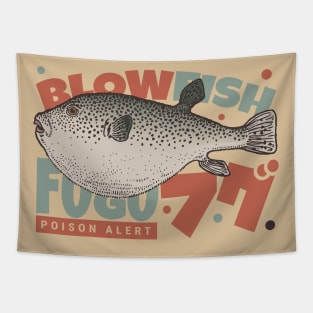 Vintage Blowfish Tapestry