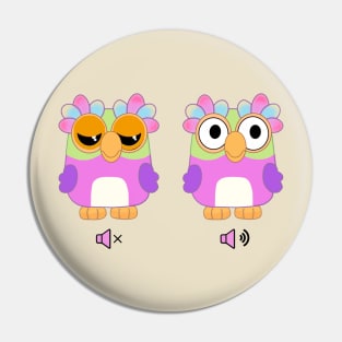 chattering owl Pin