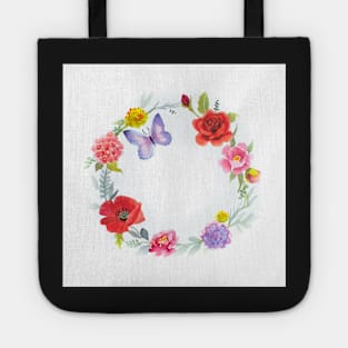 Floral Circle Tote