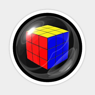 Rubik's Cube in a Light Glass Ball Magnet