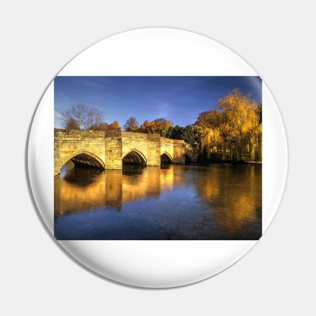 Bakewell Bridge and River Wye Pin by galpinimages