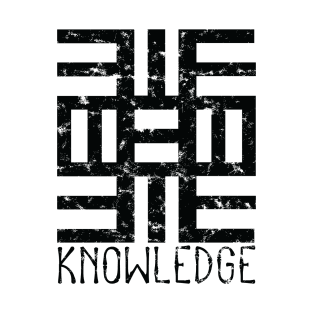 African Adinkra Sankofa Symbol "Knowledge" Black. T-Shirt