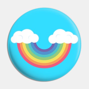 Rainbow Smile Upsidedown Pin