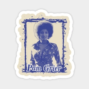 Pam Grier Blue Scene Magnet