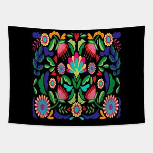 MEXICAN FLORAL COLORFUL DESING Tapestry