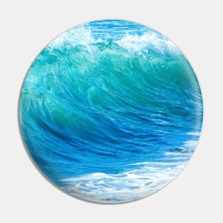 SCENERY 02 - Splash Of Blue Ocean Waves Pin