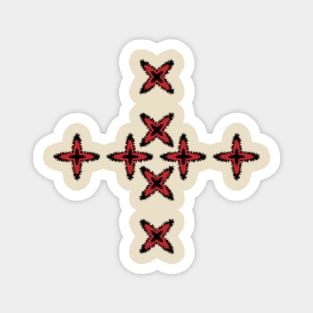 Cross + Plus design Magnet