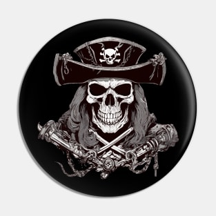 Skull And Bones The Dead Pirate Captain Pin